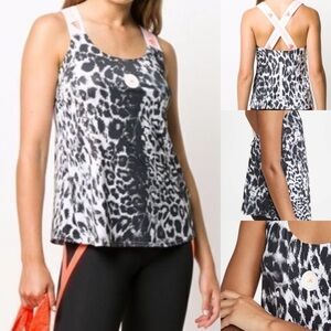 adidas by Stella McCartney Women's true purpose animal print running tank vented